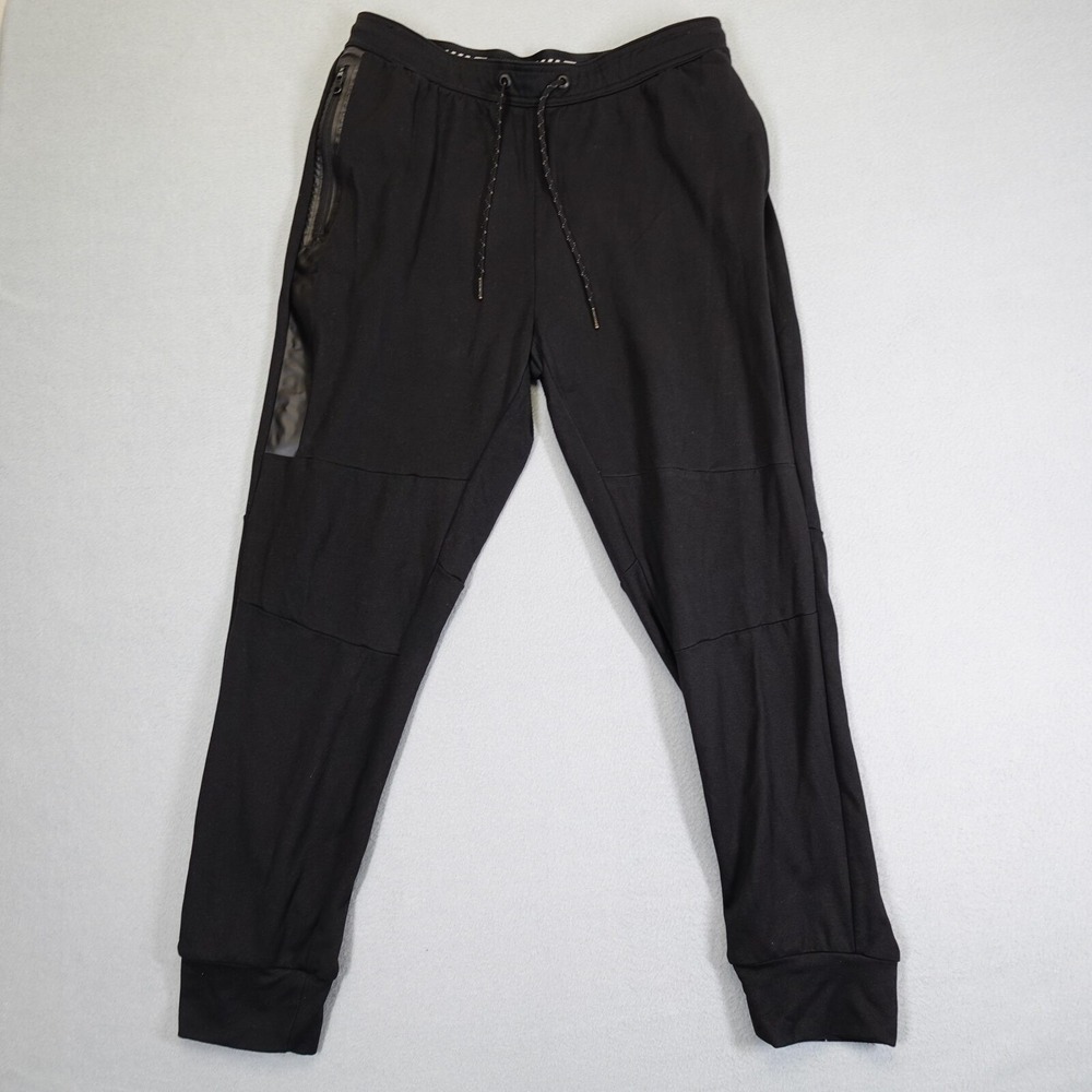 American Eagle AE Flex Joggers Mens Large Black Tapered Sweatpants Gym